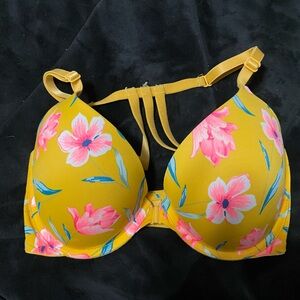 *SOLD* Victoria's Secret Yellow and Pink Floral Bra